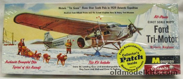 Monogram 1/77 Ford Tri-Motor - Tin Goose South Pole 1929 Expedition, 85-0015 plastic model kit